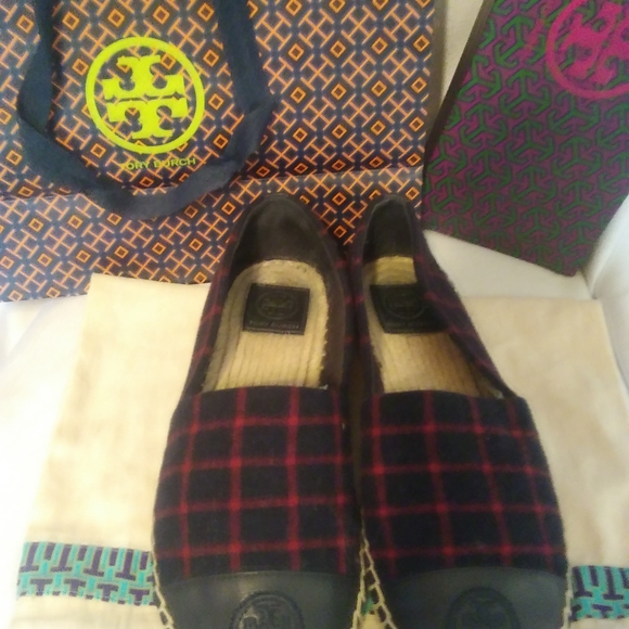 Tory Burch plaid Espadrilles (Authentic) - Picture 6 of 8